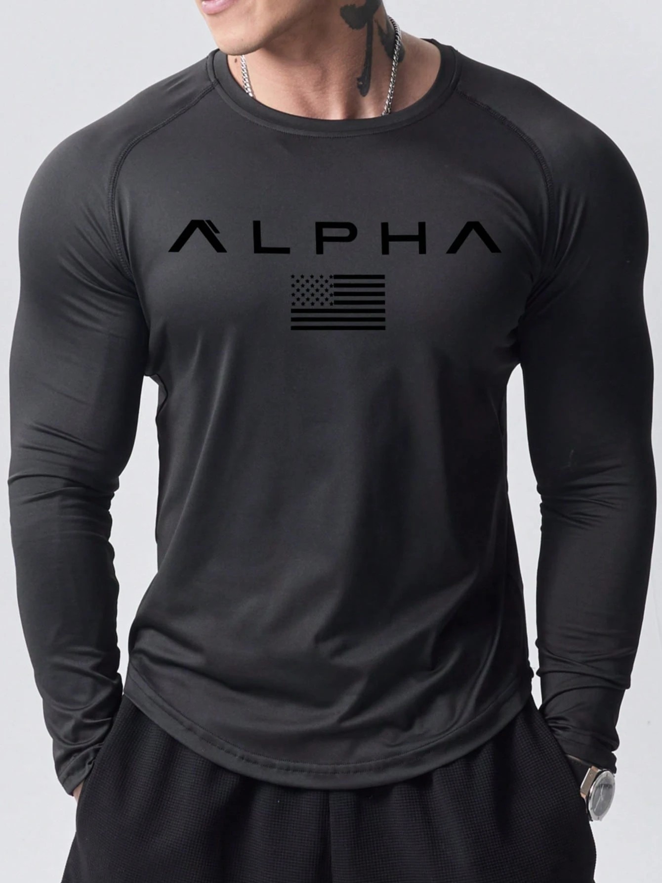 Street Fashion Men 2025 - New men's long-sleeved T-shirt for Spring