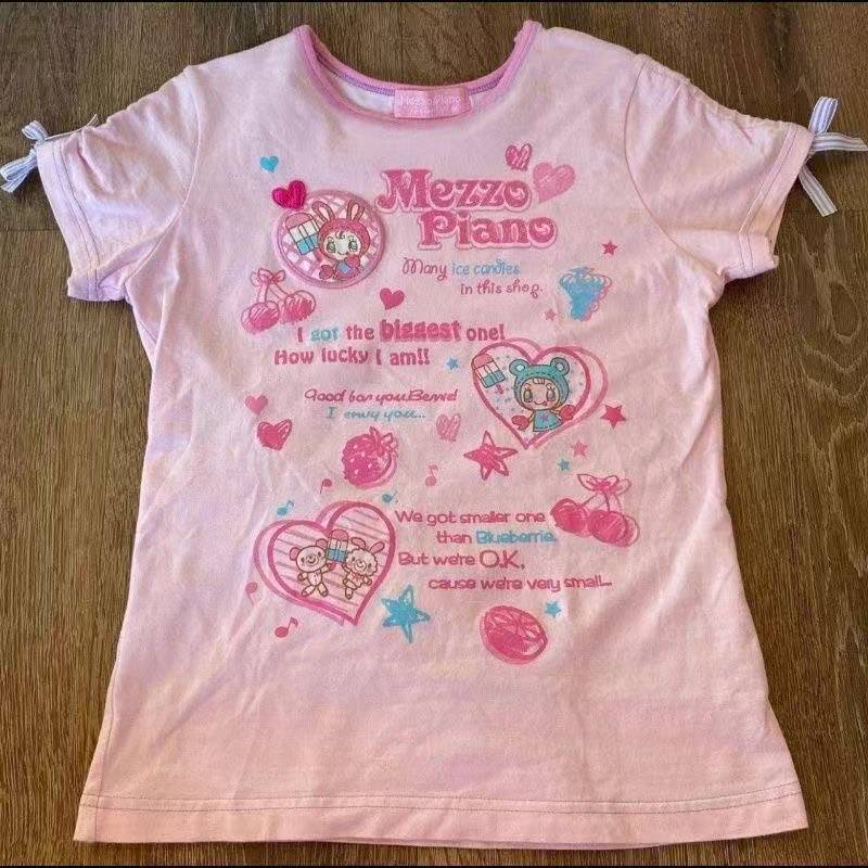 Vintage Kawaii Cute Short Slee - Street Fashion Y2K review and price