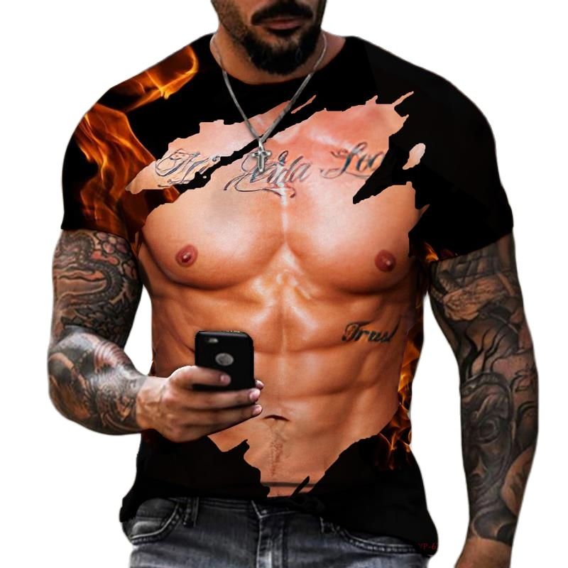 Summer Fashion Men's 3D Printe - Street Fashion For Short Guys review and price