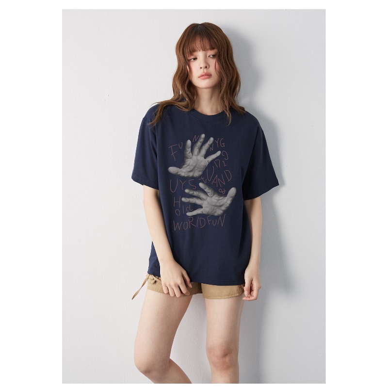 FUNNY GUY American Retro T-shi - Street Fashion For Short Guys review and price