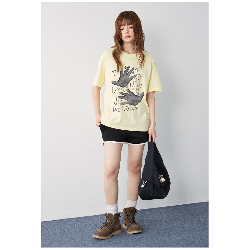 FUNNY GUY American Retro T-shi - Street Fashion For Short Guys review and price