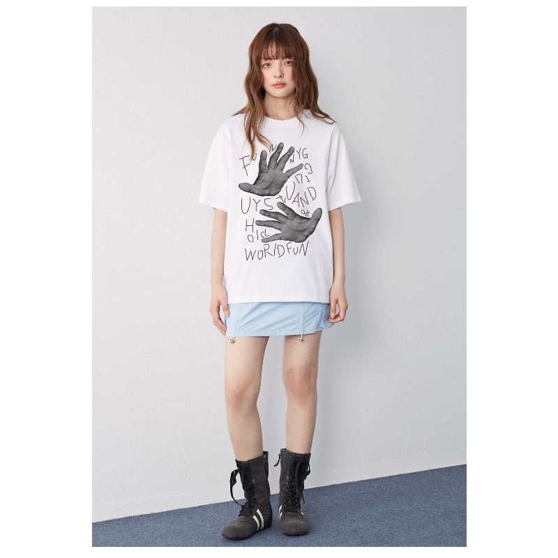 FUNNY GUY American Retro T-shi - Street Fashion For Short Guys review and price
