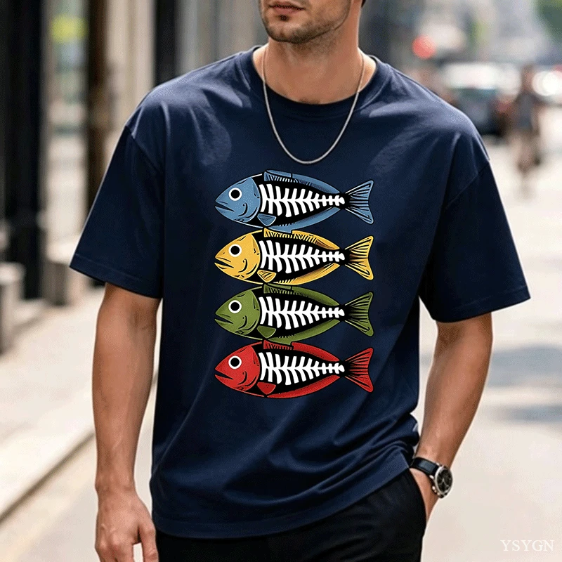 Mens Cotton Tee Retro Color Fi - Street Fashion For Short Guys review and price