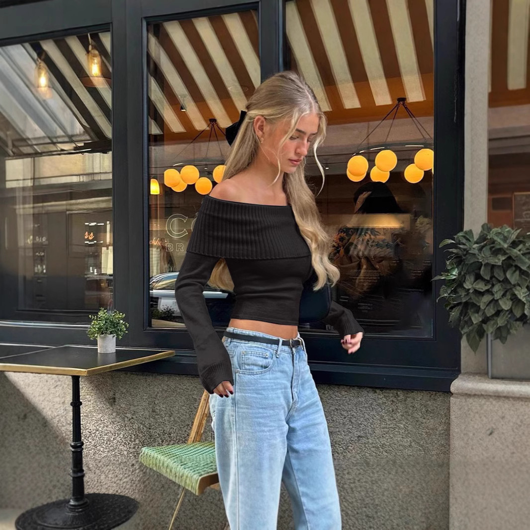 Street Fashion Off Shoulder To - Street Fashion Y2K review and price