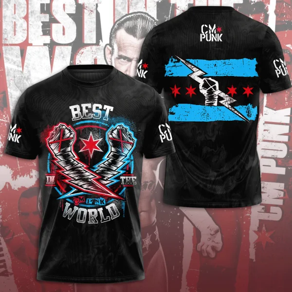 CM Punk 3D All Over Print T-Sh - Street Fashion For Short Guys review and price