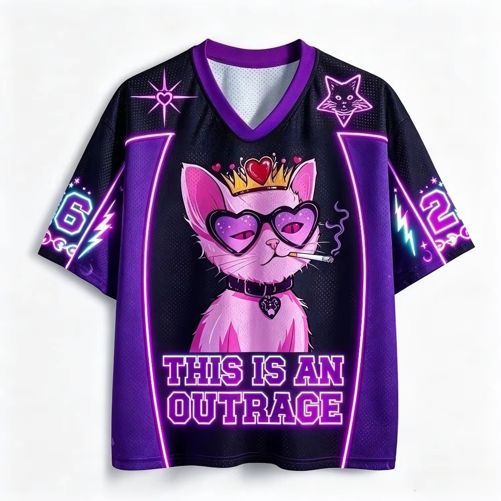 Queen Cat Pattern 3D Printed M - Queen Street Fashion review and price