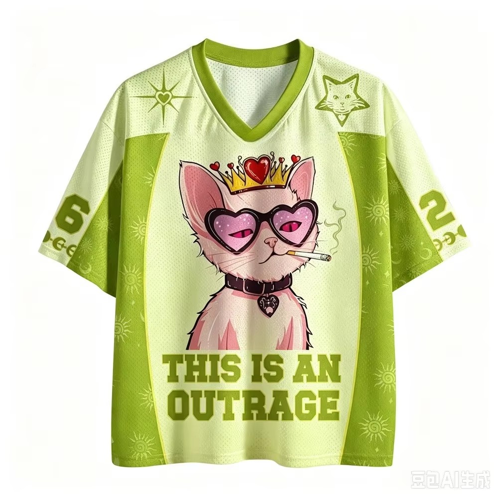 Queen Cat Pattern 3D Printed M - Queen Street Fashion review and price