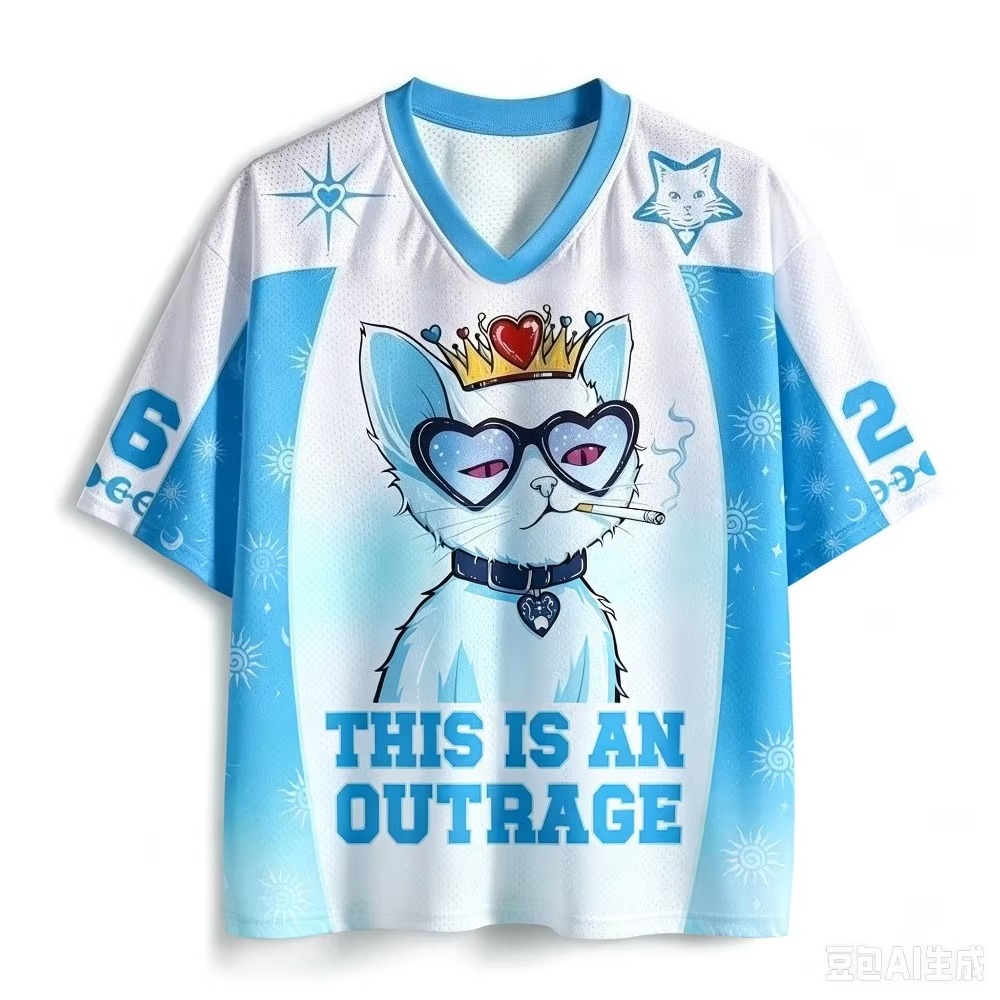 Queen Cat Pattern 3D Printed M - Queen Street Fashion review and price